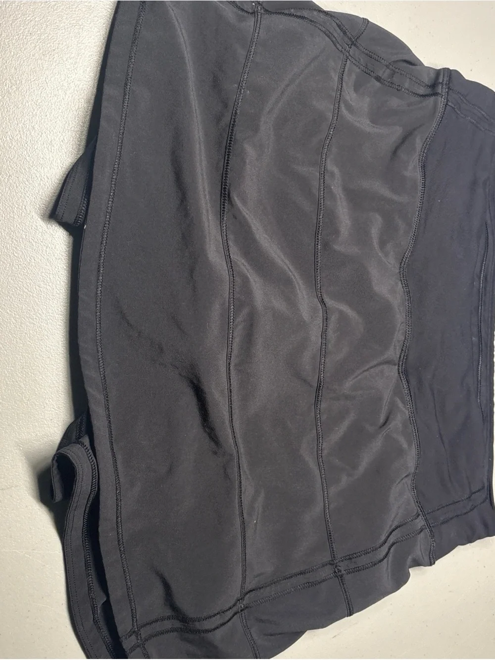 Lululemon Pace Rival Skirt Mid Rise Skort Lined Size 4 Long Black LW8A79T